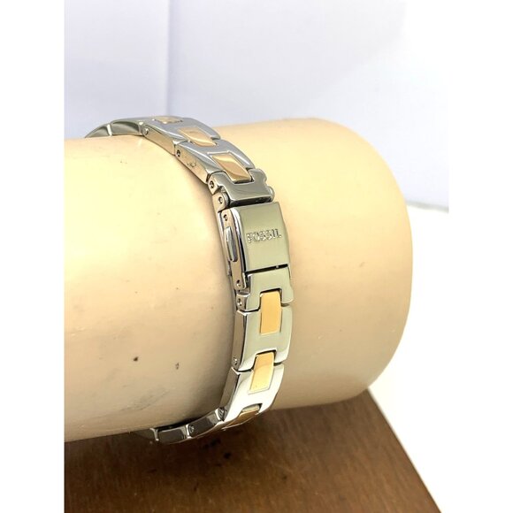 Fossil Women\'s Watch ES5201 Quartz Two Tone Silver Rose Gold Steel 28mm main image 9